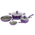 6PCS lila Aluminium Non-Stick Kochgeschirr Set